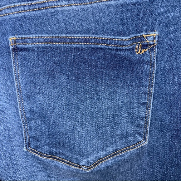 LuLaRoe Blue Straight Leg Jeans with Distressed Details NWOT - Picture 5 of 9